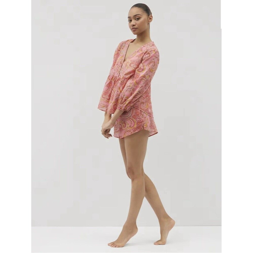 SOMA Women’s Cotton Voile Long Sleeve Pajama Set Size XL - Picture 5 of 13